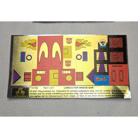 Vintage 1986 Transformers G1 Wreck-Gar Original Box Manual Decoder New Decals - Picture 7 of 16